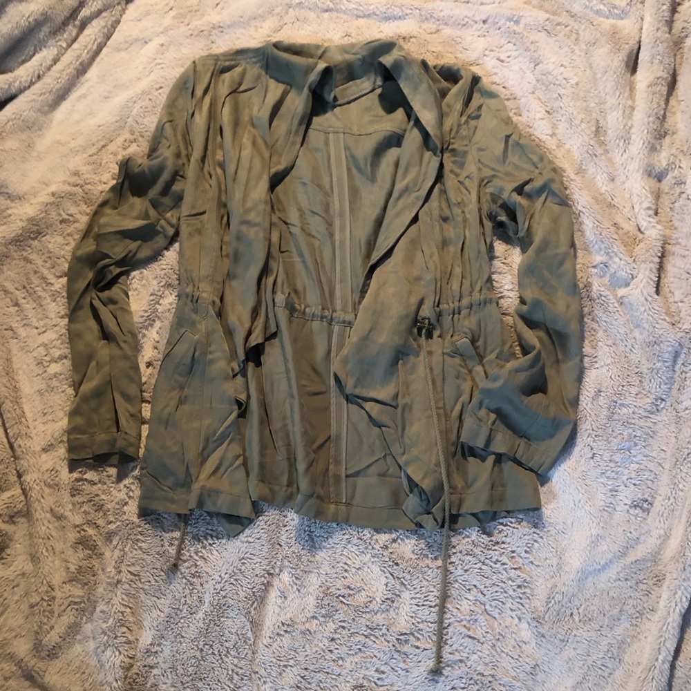 BAGATELLE Women SZ Small Green Long Sleeve Open Jacket Top